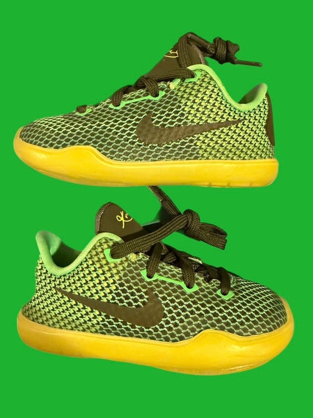 Nike Kobe X Poison Green Sneaker Size 7C New
